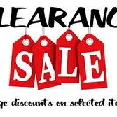 Lower Prices and a NEW Clearance Section