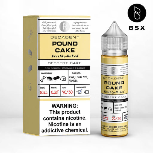 Glas BSX Pound Cake eJuice - eJuiceDirect