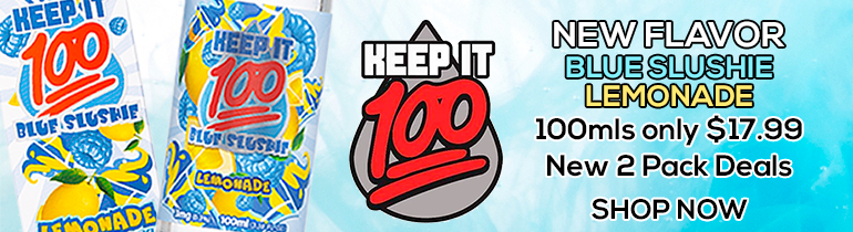 Keep It 100 New Flavor: Blue Slushie Lemonade!