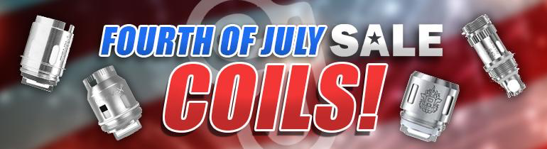Fourth of July Sale: All of Our Coils Are on Sale!