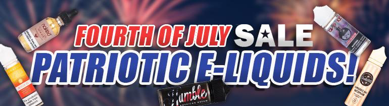 Fourth of July Sale: Patriotic Named e-Liquids!