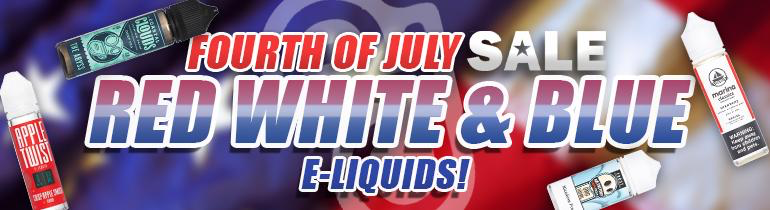 Fourth of July Sale: Red, White & Blue e-Liquid