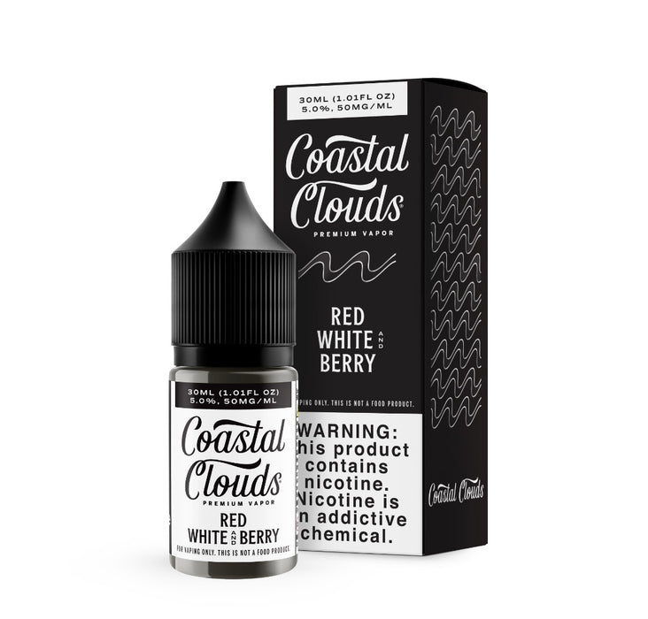 Coastal Clouds Salt Red White and Berry eJuice