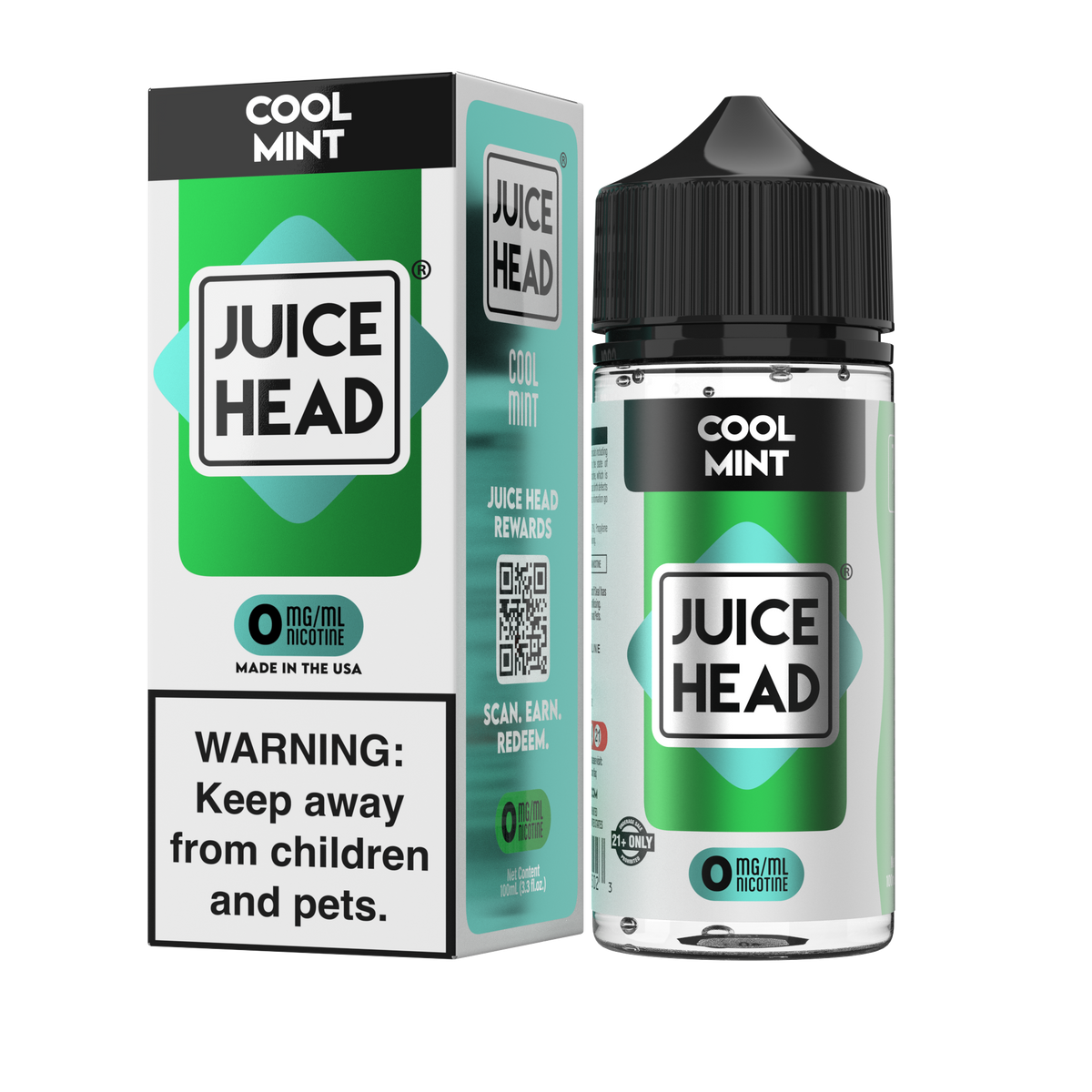 Juice Head Cool Mint eJuice  eJuiceDirect