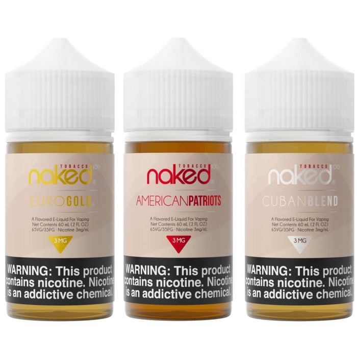 Naked 100 Tobacco 3 Bottle Bundle - eJuiceDirect
