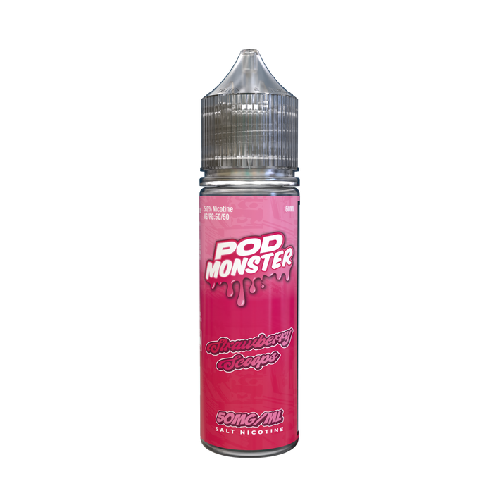 50mg/ml vape juice Pod Monster Salt Strawberry Scoops eJuice — eJuiceDirect