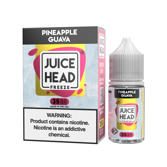 Juice Head Freeze Salt Pineapple Guava eJuice