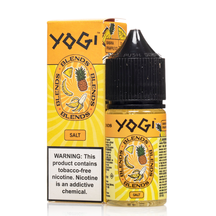 Yogi Blends Salt Banana Pineapple Ice eJuice eJuiceDirect Yogi Blends Salt Banana Pineapple Ice eJuice eJuiceDirect