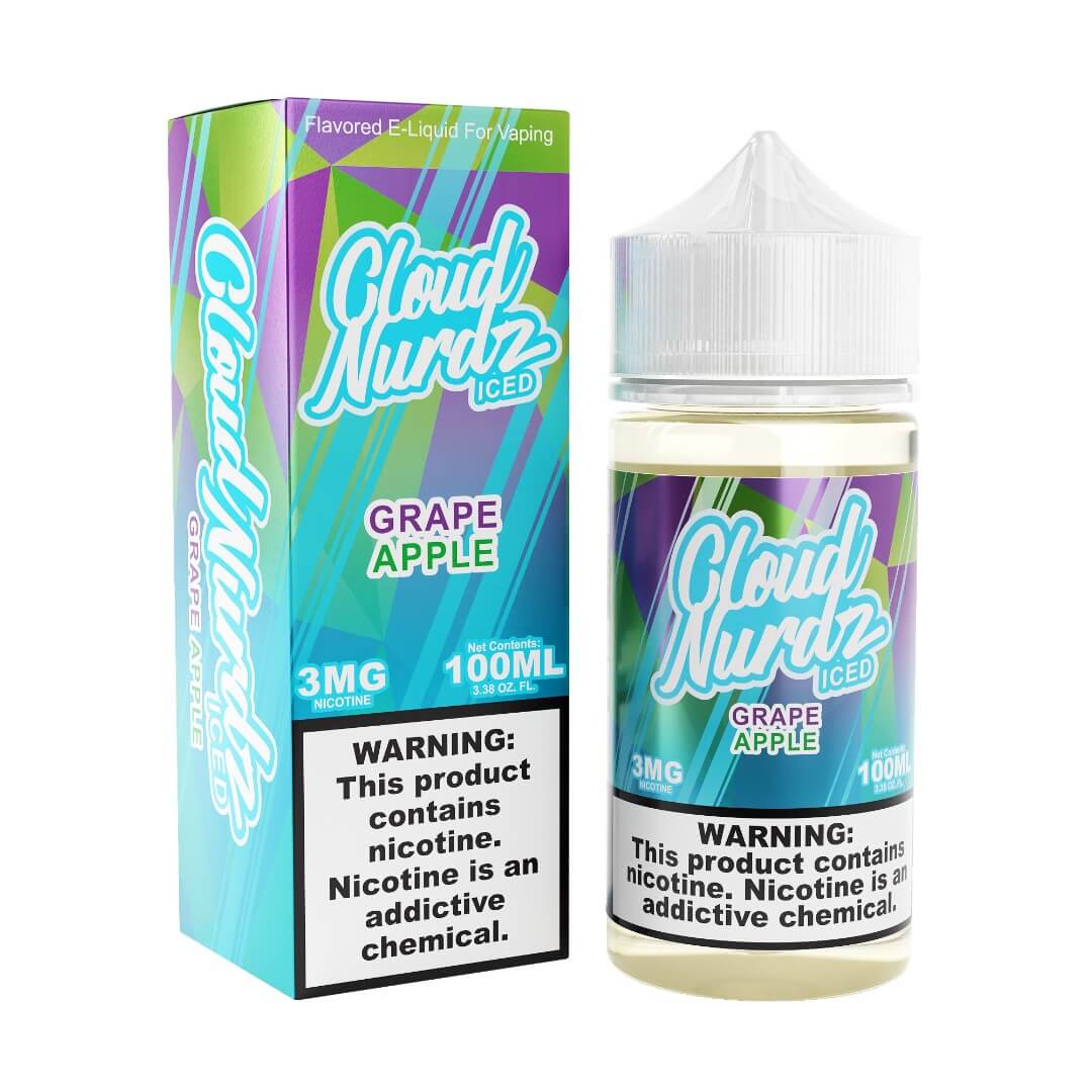 Cloud Nurdz Iced Grape Apple eJuice eJuiceDirect Cloud Nurdz Iced Grape Apple eJuice eJuiceDirect