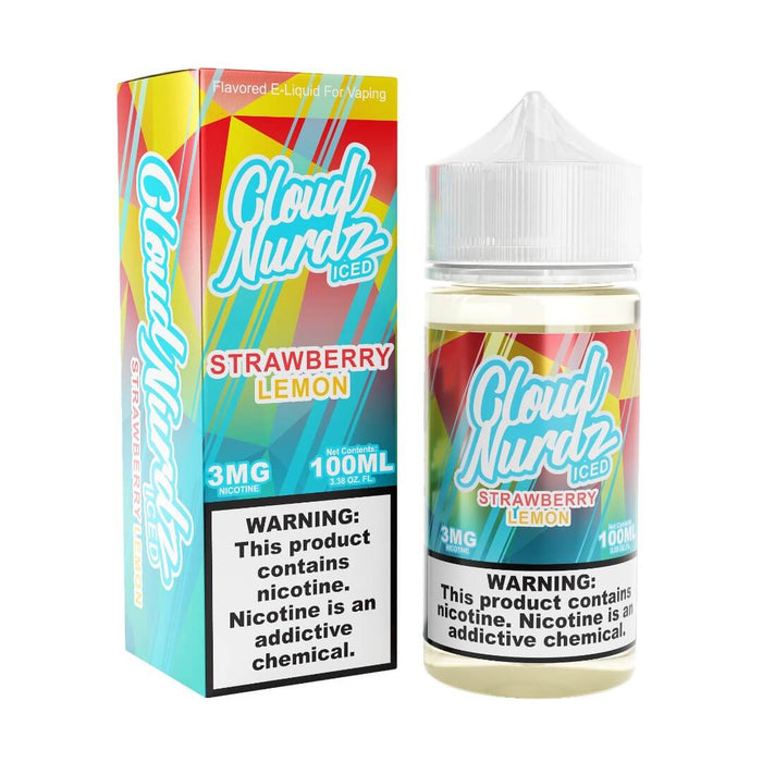 Cloud Nurdz Iced Strawberry Lemon eJuice - eJuiceDirect