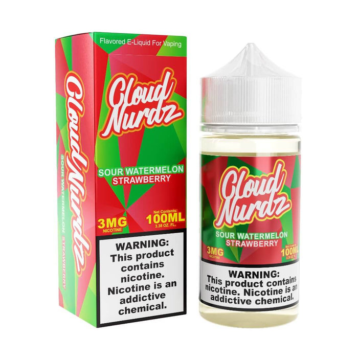 Cloud Nurdz Sour Watermelon Strawberry eJuice eJuiceDirect Cloud Nurdz Sour Watermelon Strawberry eJuice eJuiceDirect
