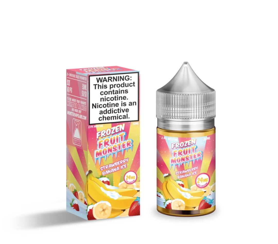 Frozen Fruit Monster Salt Strawberry Banana Ice eJuice — eJuiceDirect