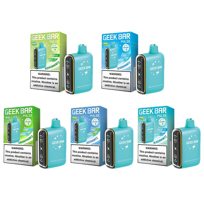 Geek Bar Pulse 15000 Mintz Edition Disposable eJuiceDirect Geek Bar Pulse 15000 Mintz Edition Disposable eJuiceDirect