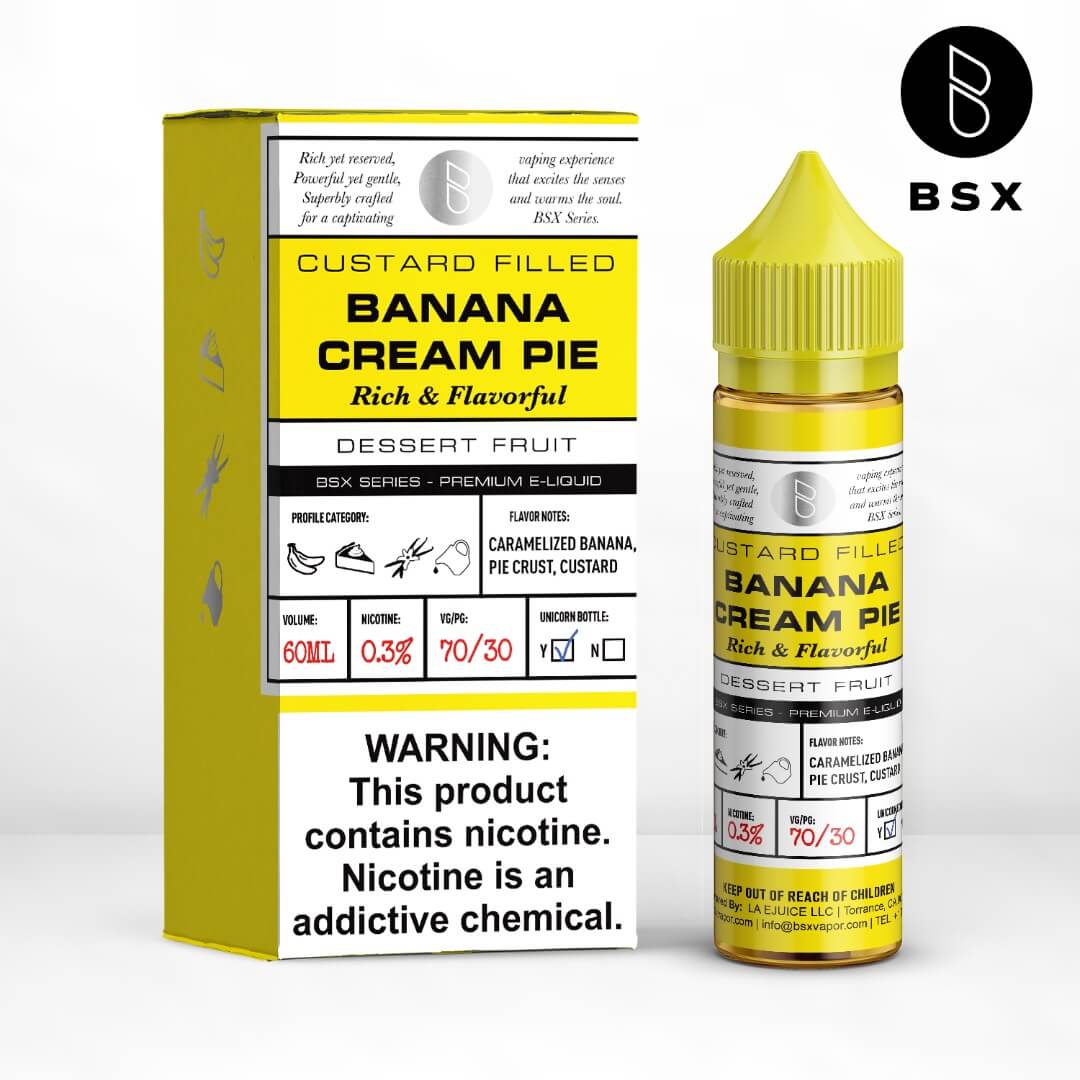 Glas BSX Banana Cream Pie eJuice eJuiceDirect Glas BSX Banana Cream Pie eJuice eJuiceDirect