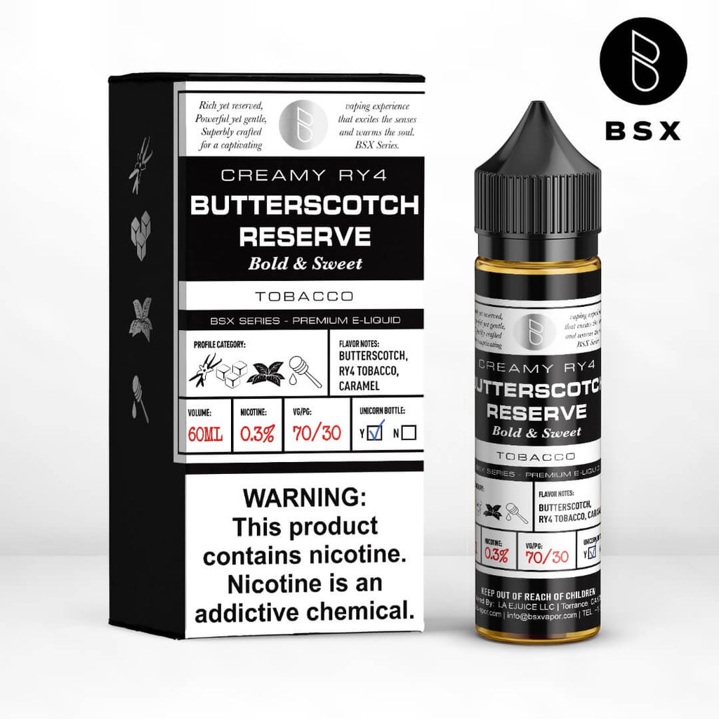 Glas BSX Butterscotch Reserve eJuice — eJuiceDirect