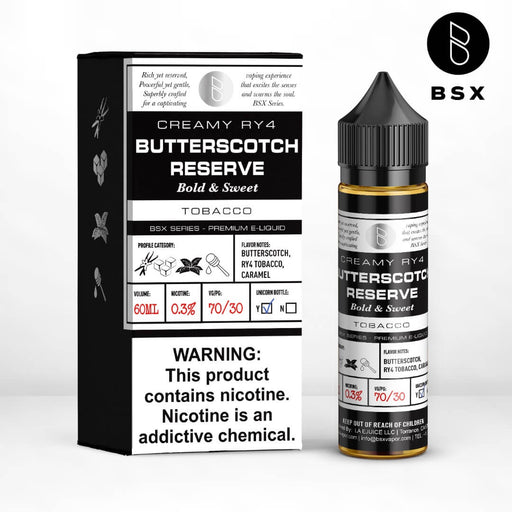 Glas BSX Butterscotch Reserve eJuice - eJuiceDirect