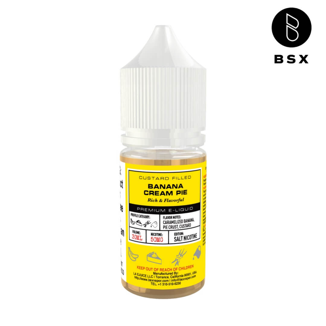 Glas BSX Salt Banana Cream Pie eJuice  eJuiceDirect