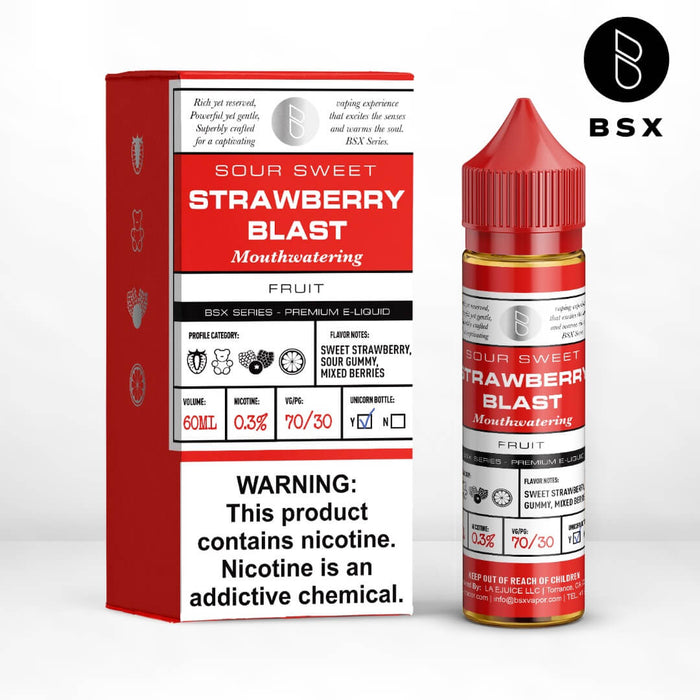Glas BSX Strawberry Blast eJuice - eJuiceDirect