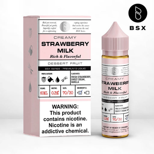 Glas BSX Strawberry Milk eJuice - eJuiceDirect