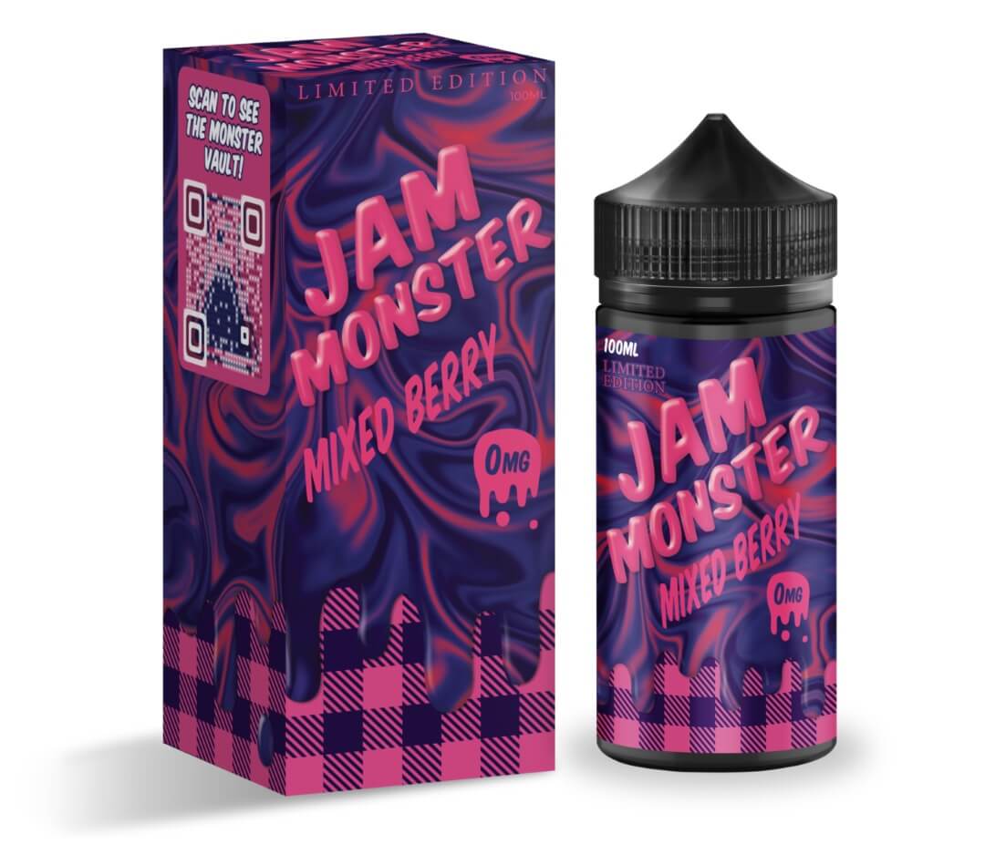 E Liquid By The Milk Mixed Berry SALT - Jam Monster - 30mL - Giant Vapes Australia Jam Monster Salt Mixed Berry Ejuice Strain E Liquid By The Milk Mixed Berry SALT - Jam Monster - 30mL - Giant Vapes Australia Jam Monster Salt Mixed Berry Ejuice Strain