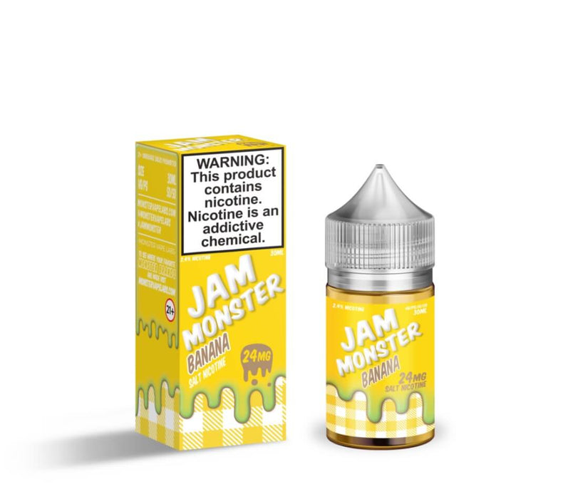 Jam Monster Salt Banana eJuice eJuiceDirect Jam Monster Salt Banana eJuice eJuiceDirect