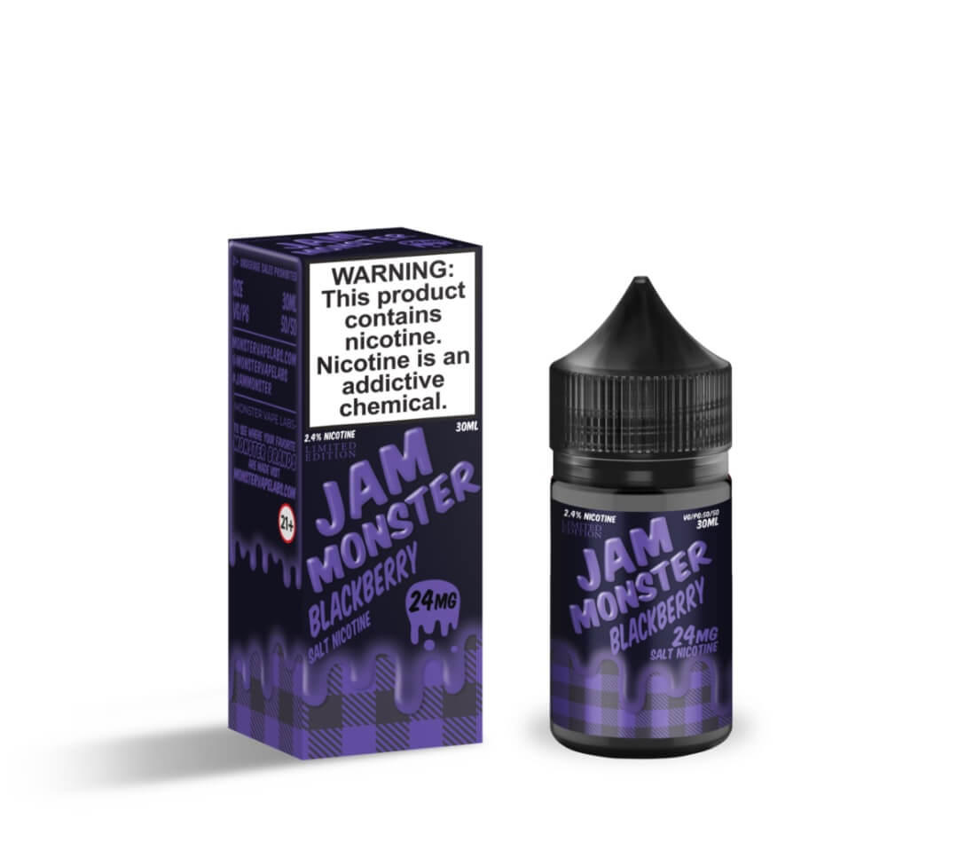 gambar liquid Monster Vape Labs Blackberry Jam Salt Nic