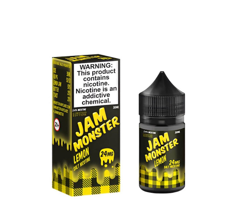 savory vape juice Jam Monster Salt Lemon eJuice — eJuiceDirect