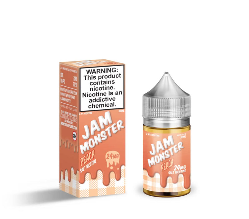 Jam Monster Salt Peach eJuice - eJuiceDirect