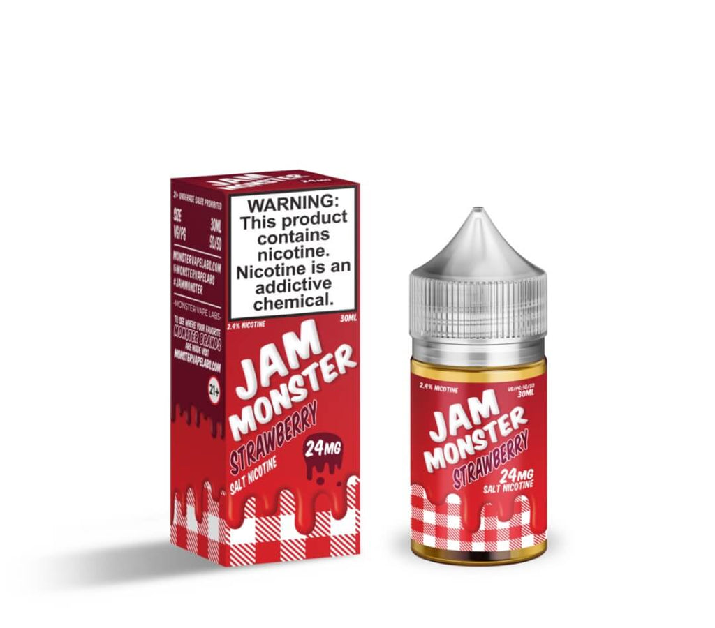 Jam Monster Salt Strawberry eJuice eJuiceDirect Jam Monster Salt Strawberry eJuice eJuiceDirect