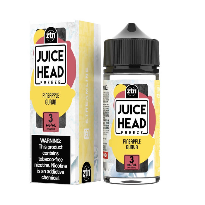 Juice Head Freeze Pineapple Guava eJuice - eJuiceDirect