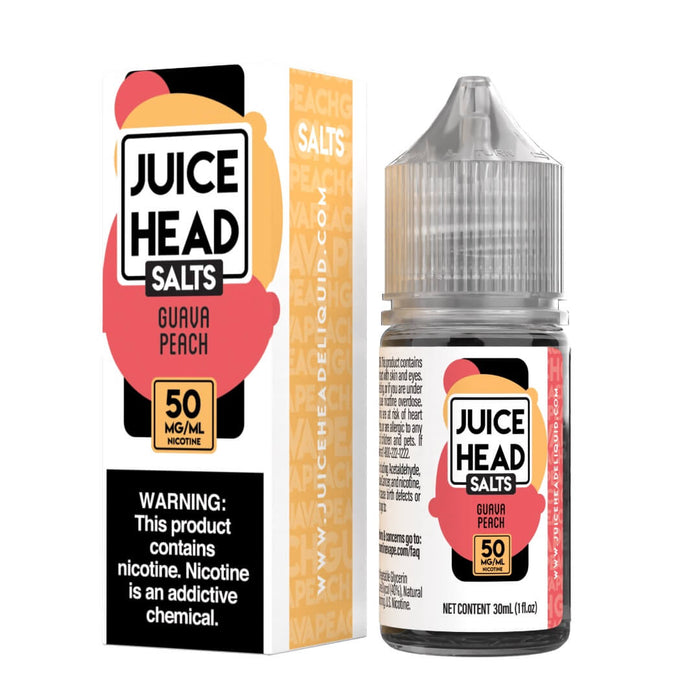 Juice Head Salt Guava Peach eJuice - eJuiceDirect