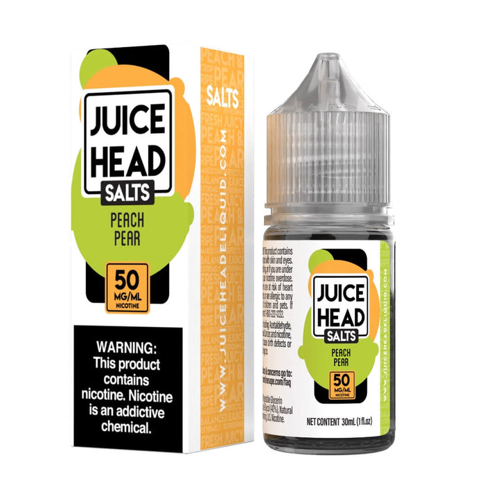 Juice Head Salt Peach Pear eJuice - eJuiceDirect