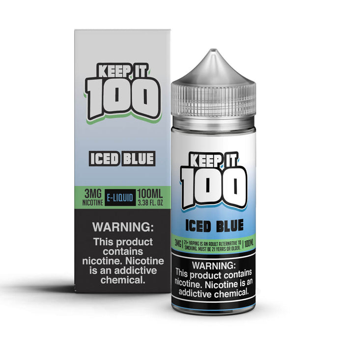 Keep It 100 Iced Blue eJuice eJuiceDirect Keep It 100 Iced Blue eJuice eJuiceDirect
