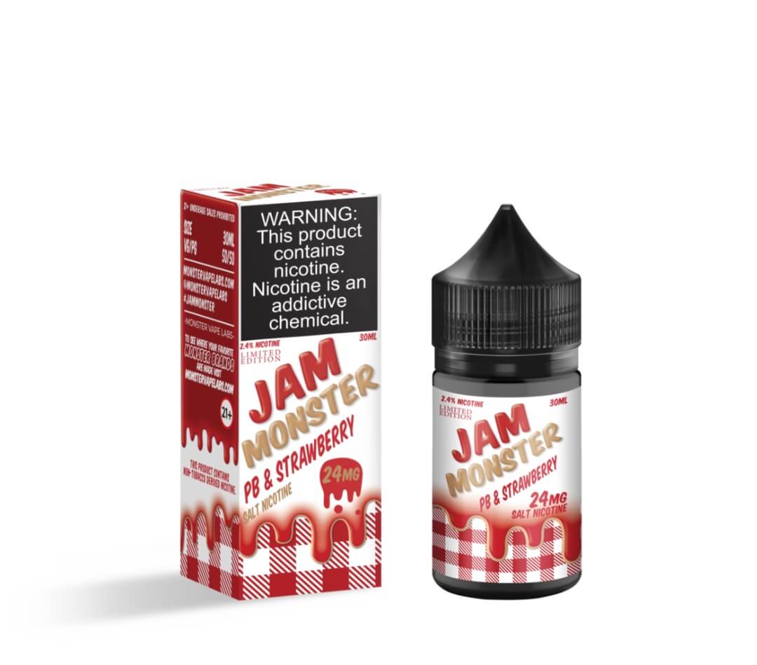 PB & Jam Monster Salt Strawberry eJuice eJuiceDirect PB & Jam Monster Salt Strawberry eJuice eJuiceDirect