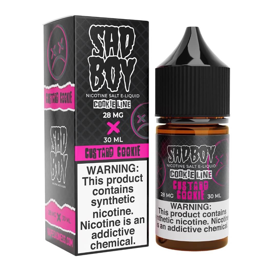 sad boy vape juice salt nic Sadboy Salt Cookie Line Custard Cookie eJuice — eJuiceDirect
