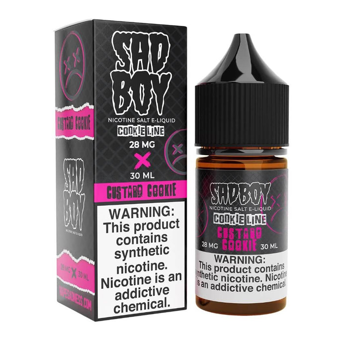 Sadboy Salt Cookie Line Custard Cookie eJuice eJuiceDirect Sadboy Salt Cookie Line Custard Cookie eJuice eJuiceDirect
