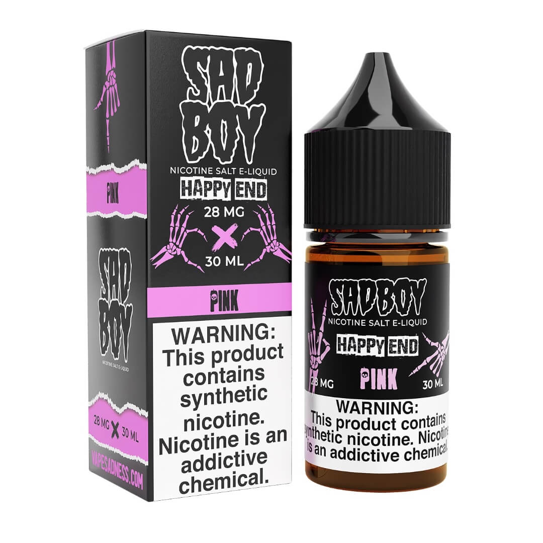 Sadboy Salt Happy End Line Pink Cotton Candy eJuice eJuiceDirect Sadboy Salt Happy End Line Pink Cotton Candy eJuice eJuiceDirect