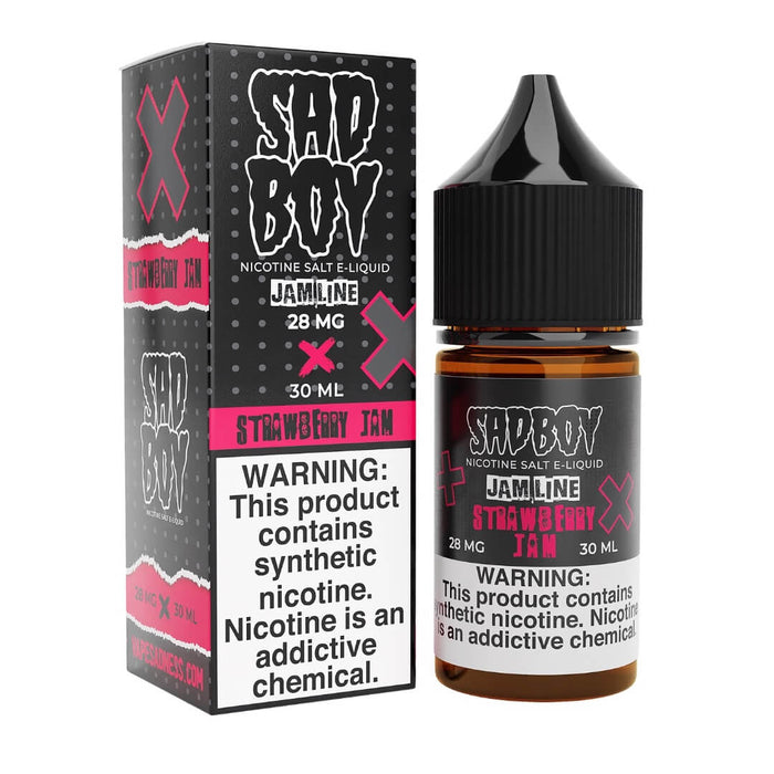 Sadboy Salt Jam Line Strawberry Jam eJuice eJuiceDirect Sadboy Salt Jam Line Strawberry Jam eJuice eJuiceDirect