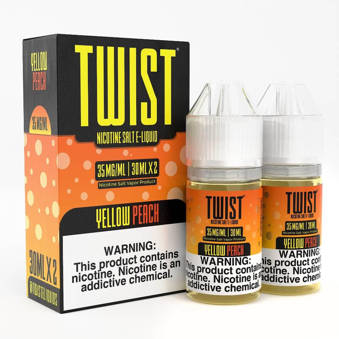 Twist e-Liquids Salt Yellow Peach eJuice - eJuiceDirect