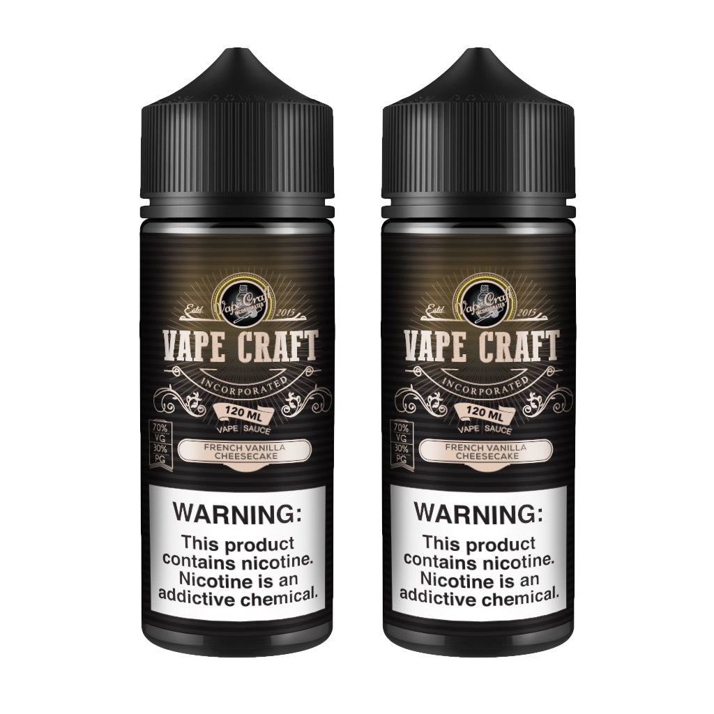 Vape Craft French Vanilla Cheesecake 2 Bottle Bundle eJuiceDirect Vape Craft French Vanilla Cheesecake 2 Bottle Bundle eJuiceDirect