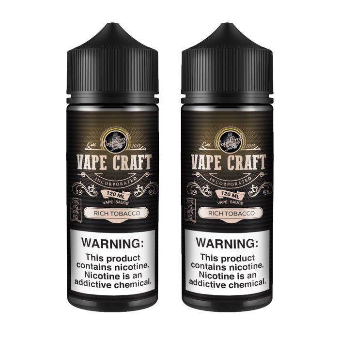 Vape Craft Rich Tobacco 2 Bottle Bundle eJuiceDirect Vape Craft Rich Tobacco 2 Bottle Bundle eJuiceDirect