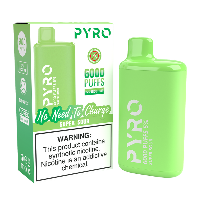 Pyro 6000 ( 6000 Puff ) ( Mesh Coil ) Disposable