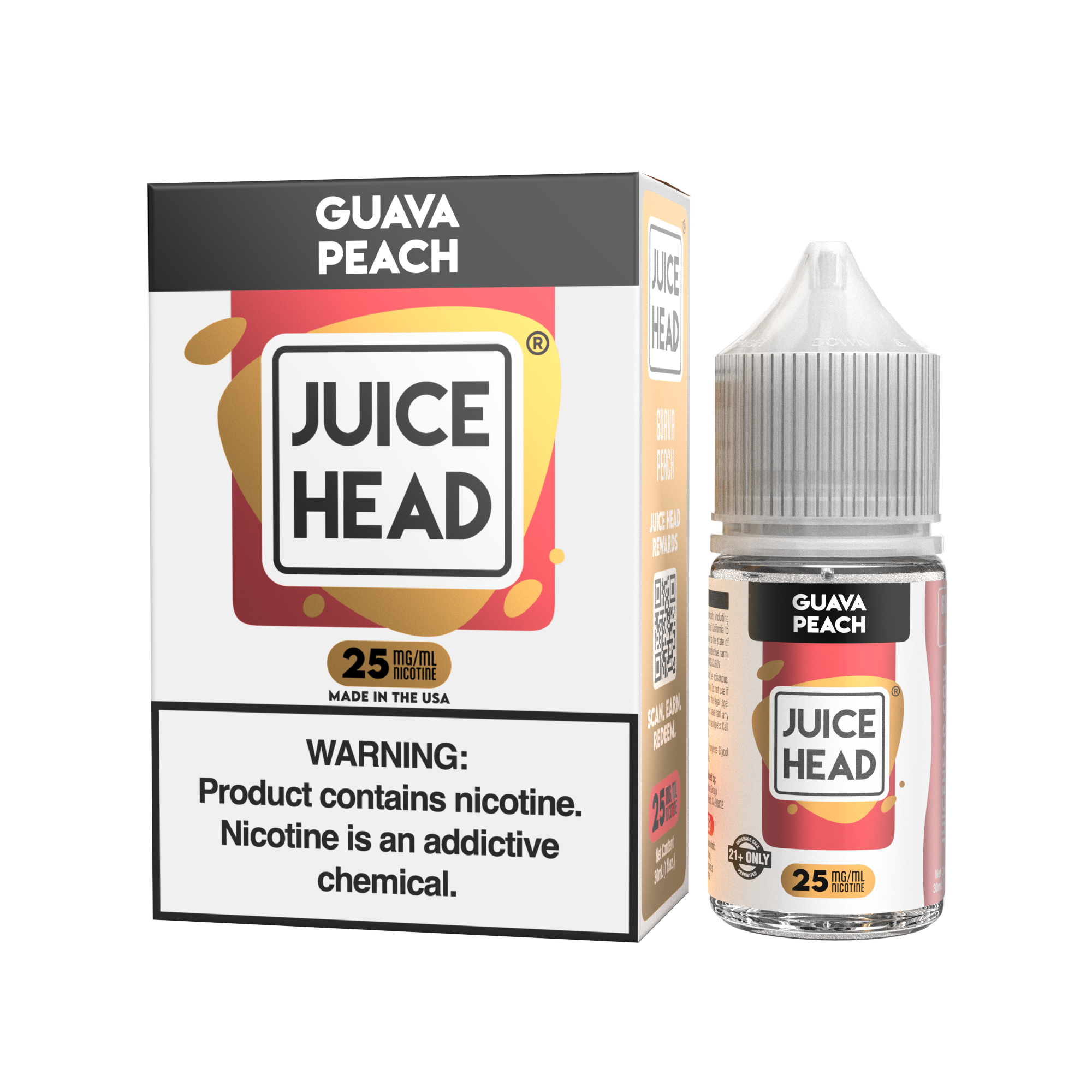Juice Head Salt Guava Peach eJuice