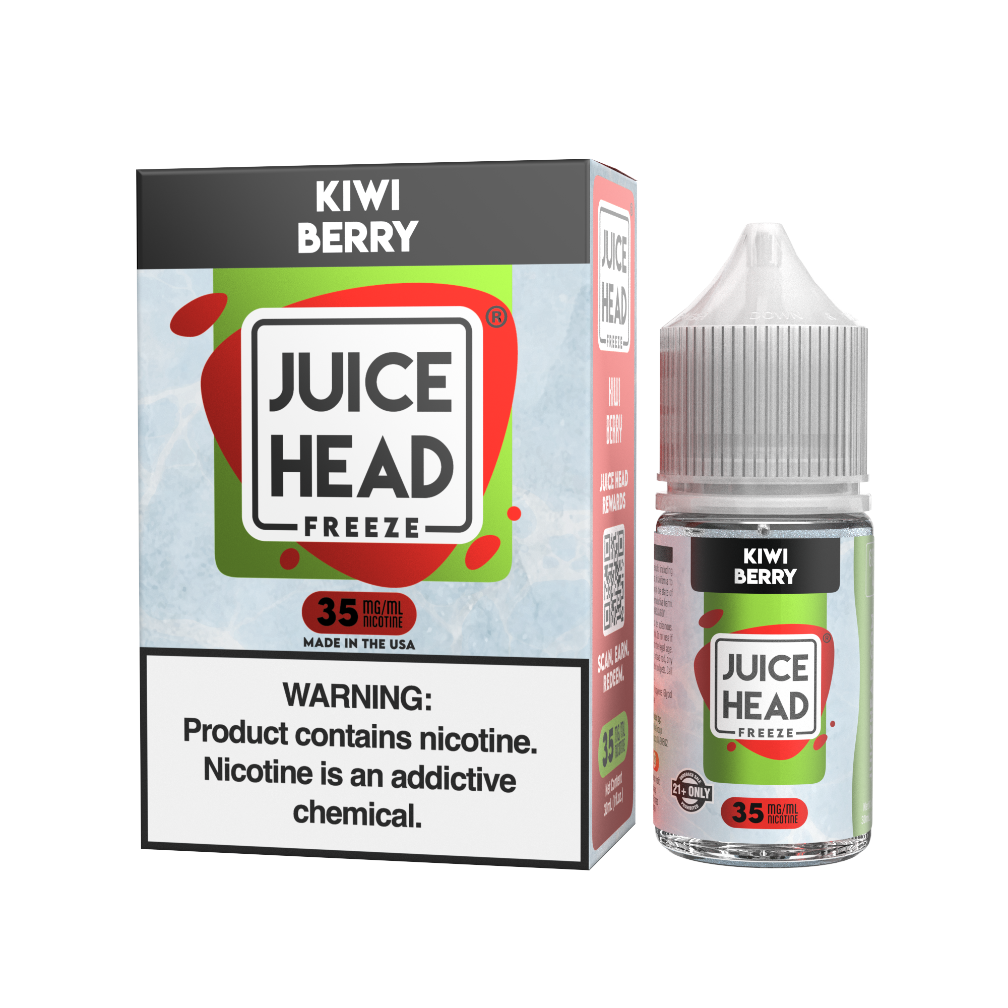 Juice Head Freeze Salt Kiwi Berry eJuice