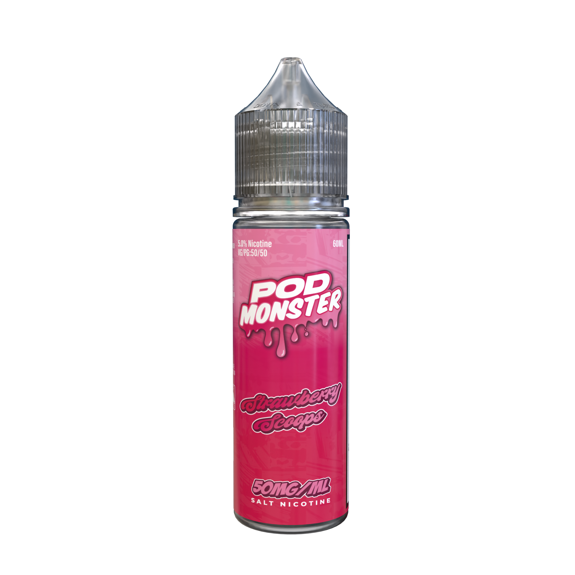 Pod Monster Salt Strawberry Scoops eJuice