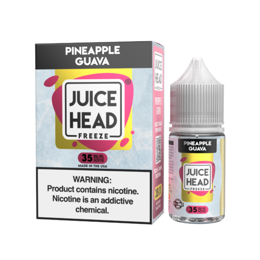 Juice Head Freeze Salt Pineapple Guava eJuice
