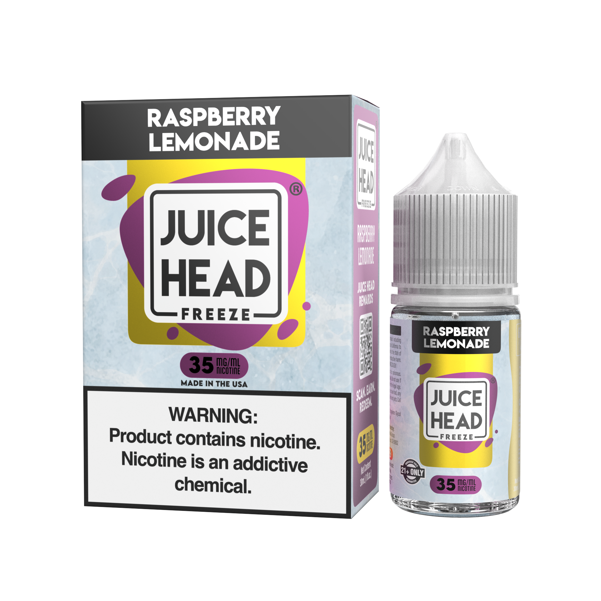 Juice Head Freeze Salt Raspberry Lemonade eJuice