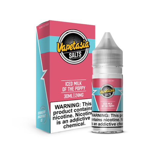 Vapetasia Salt Iced Milk of the Poppy eJuice