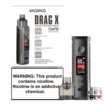 VOOPOO Drag X 80W Pod Mod Kit - eJuiceDirect